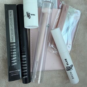 Nanobrow Microblading Pen and Lamination Gel Set - Black and White